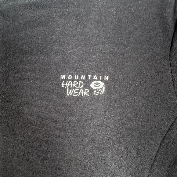 Mountain Hardwear Womens Black Full Zip Fleece Jacket Outdoor L Mock Neck Hiking - Picture 8 of 13